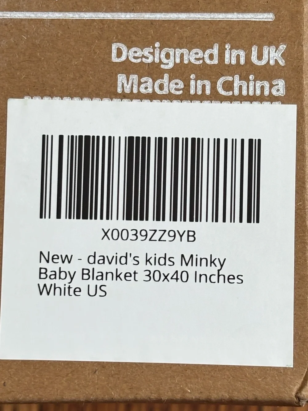 White Minky Baby Blanket - Soft Nursery Throw